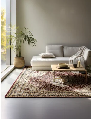 Dywan Klasyczny Herat 105983 Czerwony – widok z góry