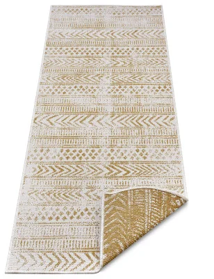 Dywan Dwustronny / Zewnętrzny Twinsupreme 105787 Ochre Krem – ułożony na podłodze – pasuje do: na balkon