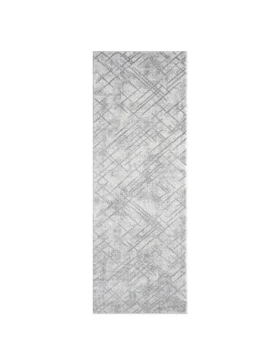 Chodnik nowoczesny Antique 2450 w odcieniach szarości – geometryczny wzór i struktura