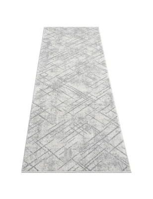 Chodnik dywanowy do przedpokoju lub korytarza – model Antique 2450 Szary