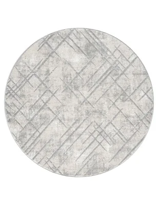 Dywan okrągły strukturalny nowoczesny Antique 2450 Szary