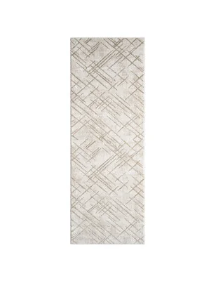 Chodnik dywanowy Antique 2450 w kolorze kremowym – nowoczesny wzór i jasna kolorystyka