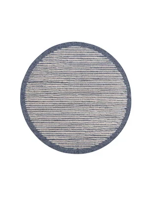 Okrągły dywan ARTY 22310 w niebieskie paski