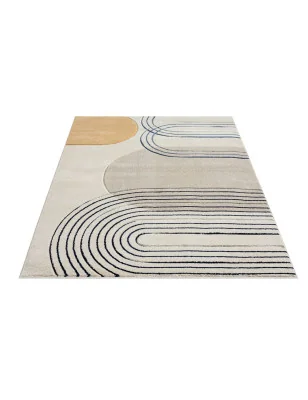 Dywan Bonny 71570 z geometrycznym wzorem i jutowym spodem