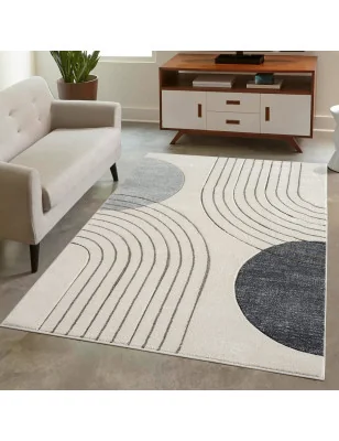 Szary dywan geometryczny Bonny 71700 – elegancja i praktyczność.