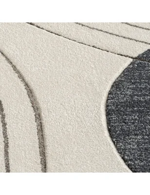 Stylowy dywan Bonny 71700 z efektem carving w modnym szarym kolorze.