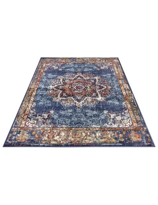 Dywan Klasyczny Vintage Luxor 105637 Niebieski – widok z góry