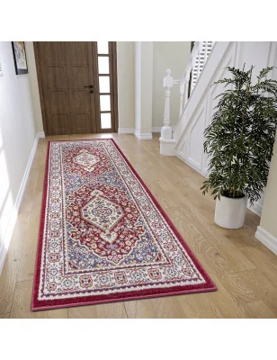 Dywan Klasyczny Luxor 105644 Czerwony – nowoczesny design z bliska – styl klasyczny