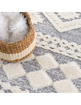 Zbliżenie na strukturę dywanu Focera 30050 – subtelny wzór i różnice wysokości włókien.