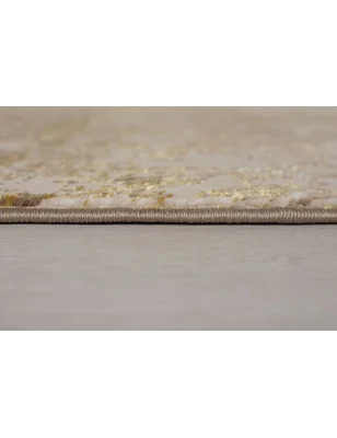 Dywan Nowoczesny Eris Arissa Złoty – aranżacja w salonie