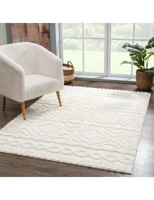 Dywan Focera 33820 w aranżacji salonu – styl boho i jasne barwy