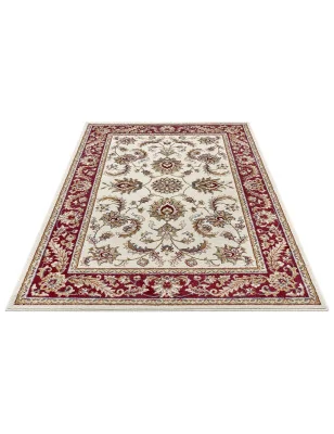 Dywan Klasyczny Luxor 105643 Kremowy Czerwony – widok z góry