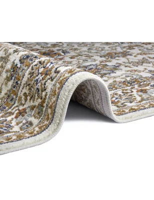 Dywan Klasyczny Luxor 105636 Kremowy – zbliżenie na teksturę – idealny do: do przedpokoju