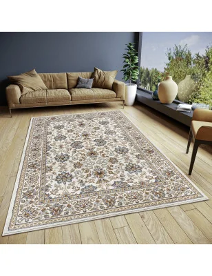 Dywan Klasyczny Luxor 105636 Kremowy – ułożony na podłodze – pasuje do: do przedpokoju