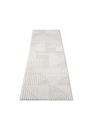 Łatwy w czyszczeniu dywan Lounia 6320 z geometrycznym wzorem