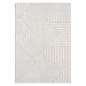 Dywan nowoczesny minimalistyczny Lounia 6320 Szary Krem z geometrycznym wzorem