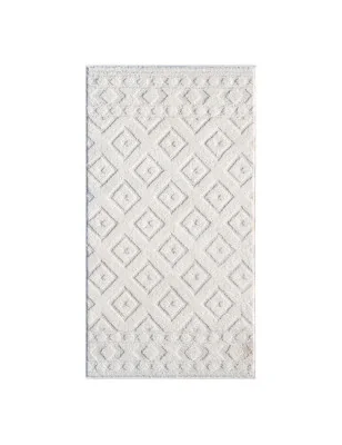 Nowoczesny dywan kremowy Lounia 99990 do sypialni