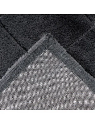 Dywan o wysokim runie z bawełnianym spodem, idealny do salonu i sypialni – Momenta 6000 grafit