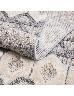 Dywan z frędzlami Cut&Loop Boho-Chic Valora 7280 Szary