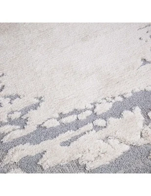 Dywan z frędzlami Cut&Loop Boho-Chic Valora 9080 Krem Szary