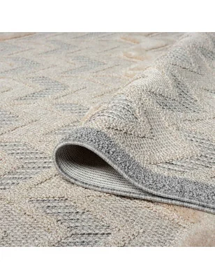 Dywan z frędzlami Cut&Loop Boho-Chic Valora 9200 Szary