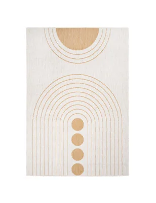 Funkcjonalny dywan na zewnątrz i do wnętrz, dwustronny DUO 57390 Ochre