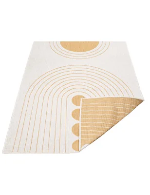 Funkcjonalny dywan na zewnątrz i do wnętrz, dwustronny DUO 57390 Ochre