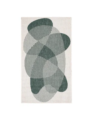 Funkcjonalny dywan na zewnątrz i do wnętrz, dwustronny DUO 58350 Zielony