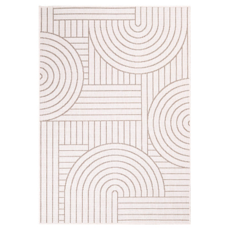 Funkcjonalny dywan na zewnątrz i do wnętrz, dwustronny DUO 58420 Krem