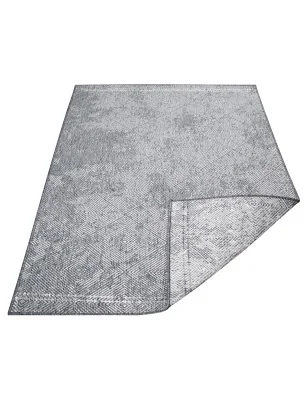 Funkcjonalny dywan na zewnątrz i do wnętrz, dwustronny DUO 58450 Szary