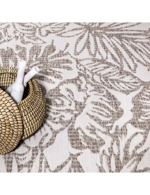 Dywan na zewnątrz i do wnętrz roślinny Sunny 4690 Beż Krem