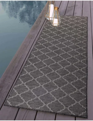 Dywan na zewnątrz i do wnętrz koniczyna Paloa 30690 Grafit