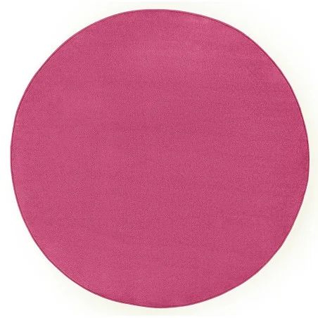 Dywan Jednokolorowy Fancy Okrągły 103011 Różowy – widok ogólny