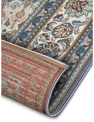 Dywan Zewnętrzny Tarasowy Ogrodowy Flair 105715 Szary Krem – zbliżenie na teksturę – idealny do: na balkon