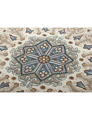 Dywan Zewnętrzny Tarasowy Ogrodowy Flair 105715 Szary Krem – aranżacja w salonie