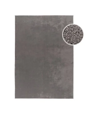 Dywan Jednokolorowy zmywalny antypoślizgowy miękki Calmia Ciemnoszary