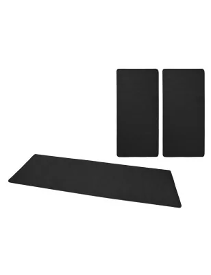 Dywaniki Do Sypialni Jednokolorowy Fancy 103004 Czarny – widok ogólny