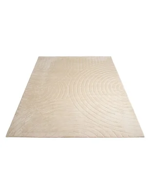 Dywan nowoczesny 3D, miękki Waving 5010 Beż