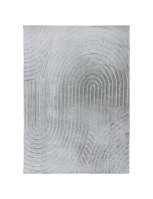 Dywan nowoczesny 3D, miękki Waving 5010 Szary