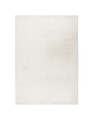 Dywan nowoczesny 3D, miękki Waving 5010 Biały/Ivory