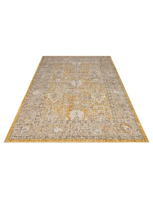 Dywan Do Prania Klasyczny Cairo 105590 Złoty – aranżacja w salonie