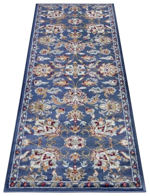 Dywan Klasyczny Luxor 105634 Niebieski – ułożony na podłodze – pasuje do: do przedpokoju