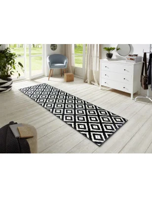 Dywan Nowoczesny Hamla 105477 Czarny Kremowy – nowoczesny design z bliska