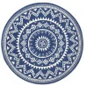 Dywan Nowoczesny Boho Celebration Okrągły 103442 Niebieski – widok ogólny – wzór boho