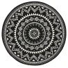 Dywan Nowoczesny Boho Celebration Okrągły 103441 Czarny – widok ogólny – wzór boho