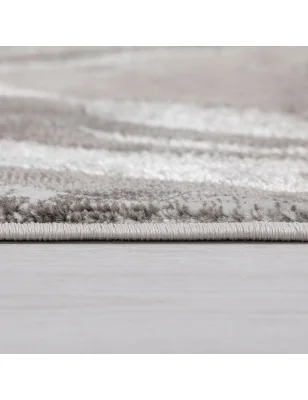 Dywan Nowoczesny Eris Marbled Srebrny – widok z góry