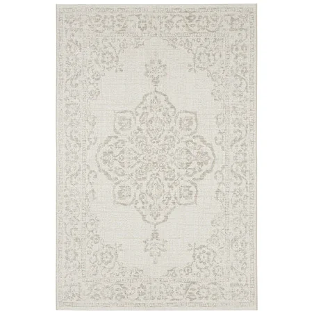 Dywan Zewnętrzny / Płasko Tkany Beach 103854 Kremowy Beżowy – widok ogólny – wzór klasyczny