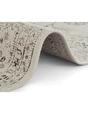 Dywan Zewnętrzny / Płasko Tkany Beach 103840 Kremowy Taupe – zbliżenie na teksturę – idealny do: na balkon