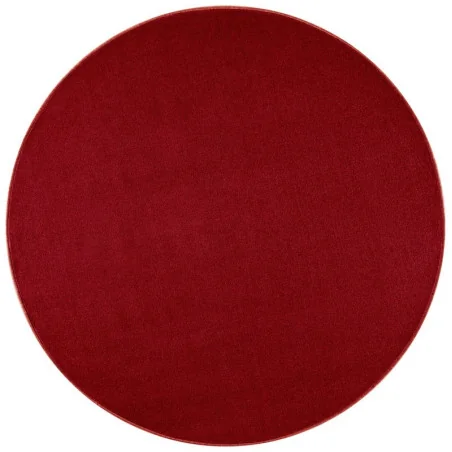 Dywan Czerwony Jednokolorowy Nasty Okrągły 101151 Czerwony – widok ogólny