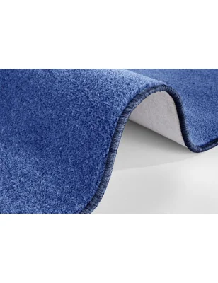 Dywan Niebieski Kwadratowy Nasty 101153 Niebieski – zbliżenie na teksturę – idealny do: do sypialni